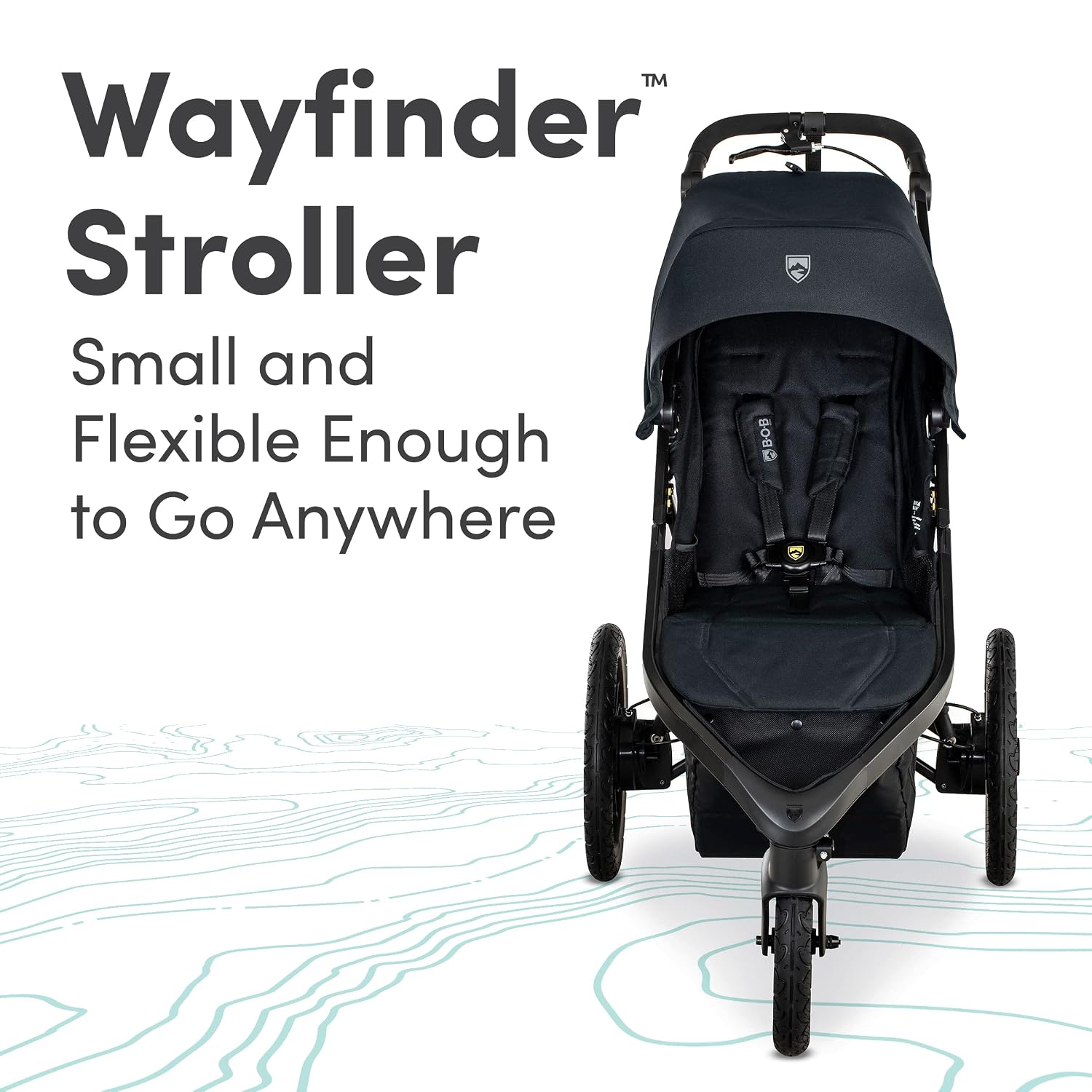 BOB Gear Wayfinder Jogging Stroller with Independent Dual Suspension