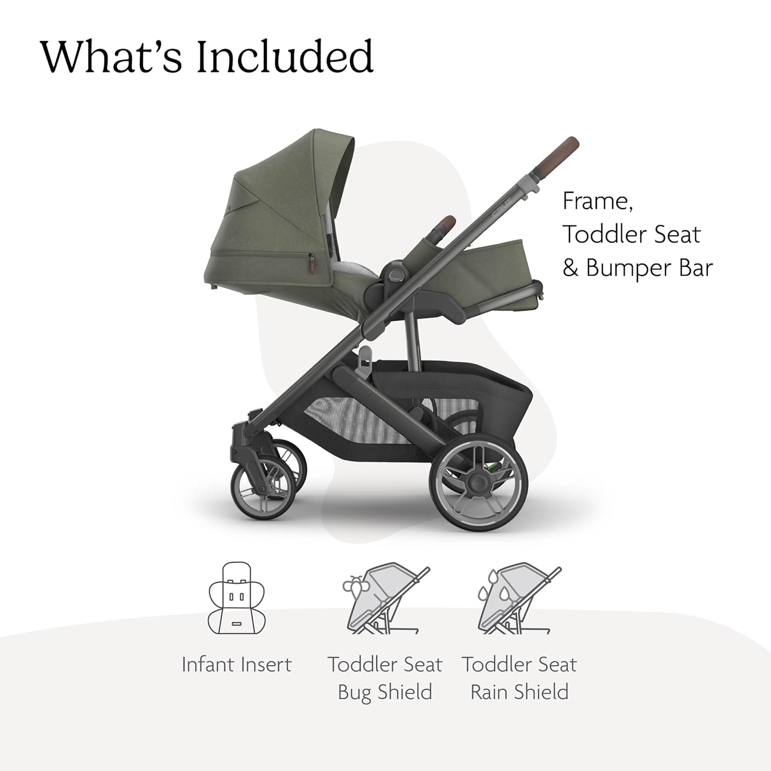 UPPAbaby Cruz V3 Stroller - from Birth + Car Seat Compatible - Full-Size